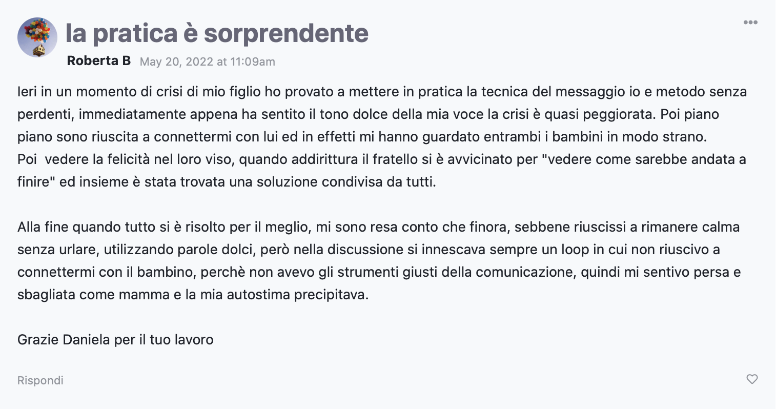 testimonianza roberta testimonianza roberta